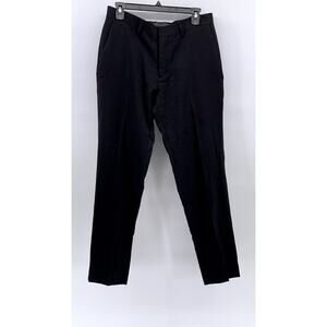 REACTION KENNETH COLE Men's Black Solid Slim-Fit Pants SZ 32X29